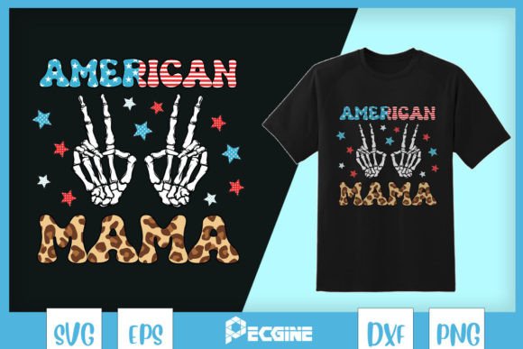 4th of July Leopard American Mama SVG Review
