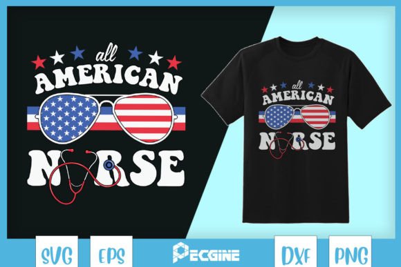 All American Nurse Fourth of July SVG Review