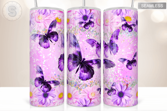 Butterfly Flowers Tumbler Wrap Embroidery Review