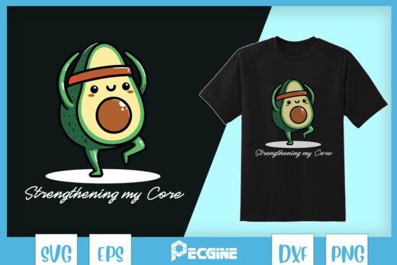 Funny Avocado Yoga Pun Coffee SVG Review