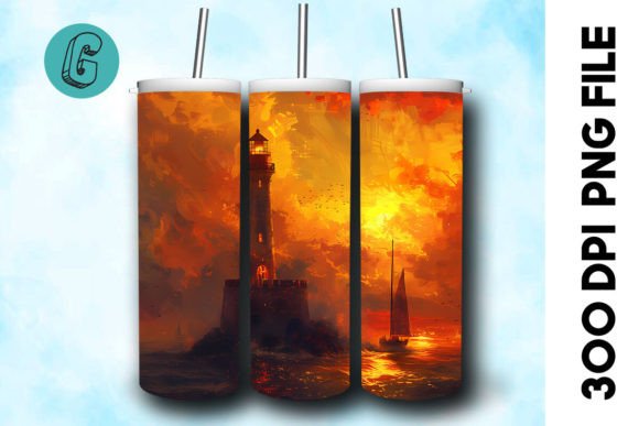 Oil Painting Lighthouse Tumbler Wrap 33 Review