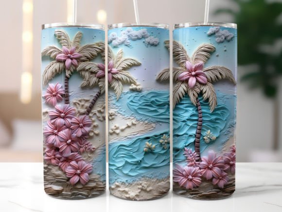 Pastel Beach Tumbler Wrap Review