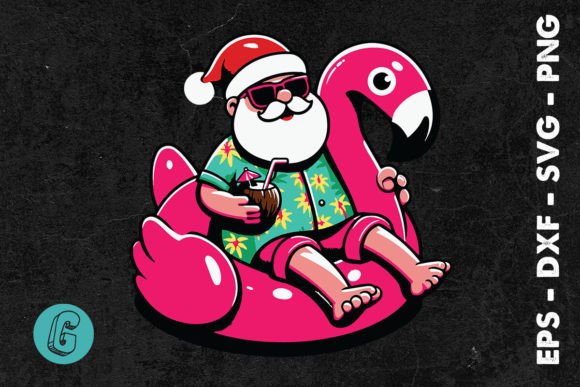 Santa Claus Flamingo Xmas in July SVG Review