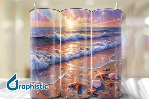 Seashells Sunset Tumbler Wrap 28 Review