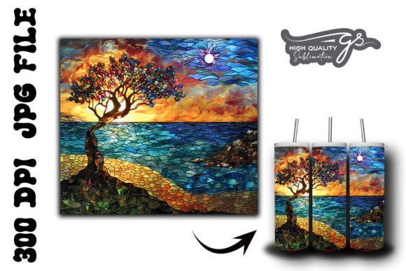 Stained Glass Tree Tumbler Wrap 40 Review