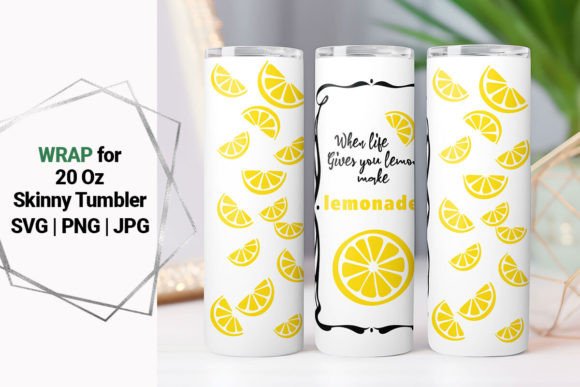 Tumbler Skinny 20oz Lemonade Label