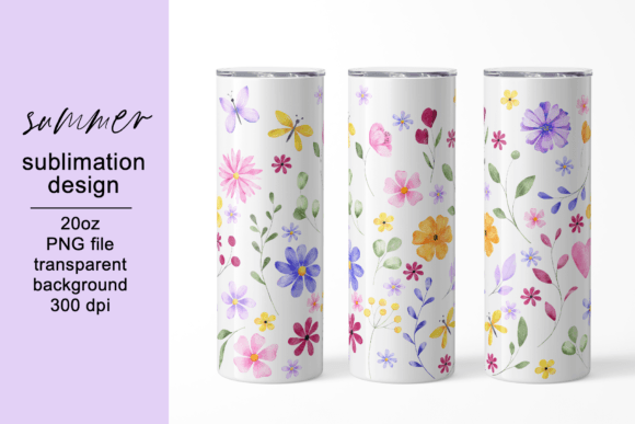 Tumbler Wrap Digital Floral Design Review