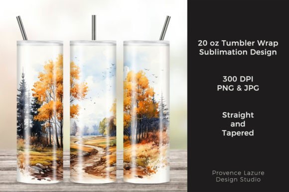 Watercolor Fall Forest Tumbler Wrap Review